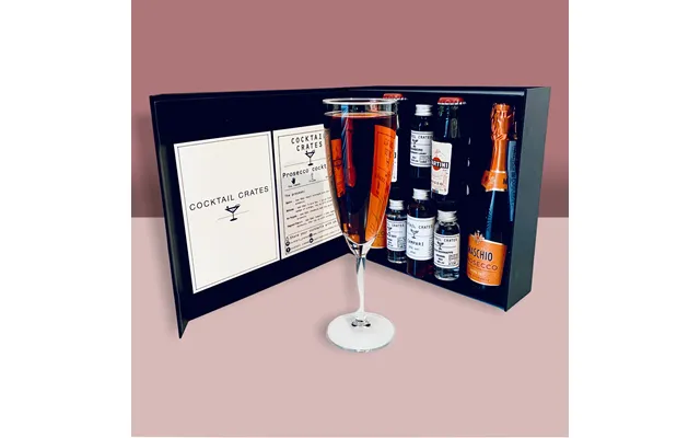 Prosecco Cocktail Gift Set - Bellini, Mimosa, Kir Royale, Negroni Fizz
