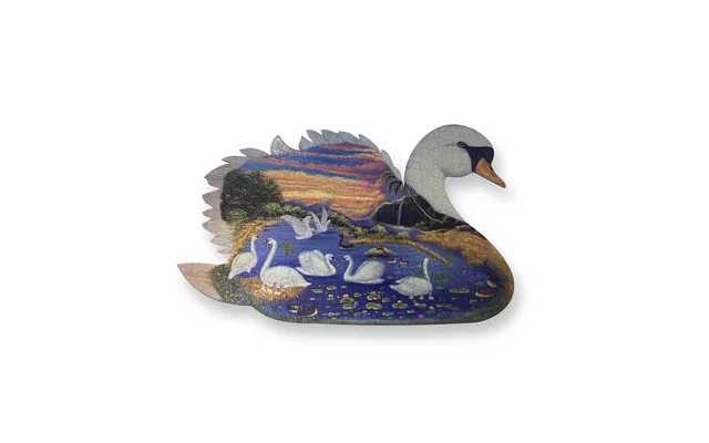 1000 Piece Swan Shaped Jigsaw Puzzle product image