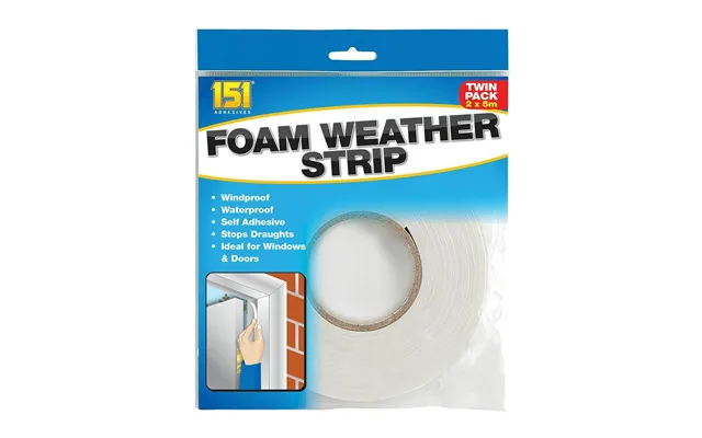 151 Foam Self-adhesive Weather Strip 5m X2