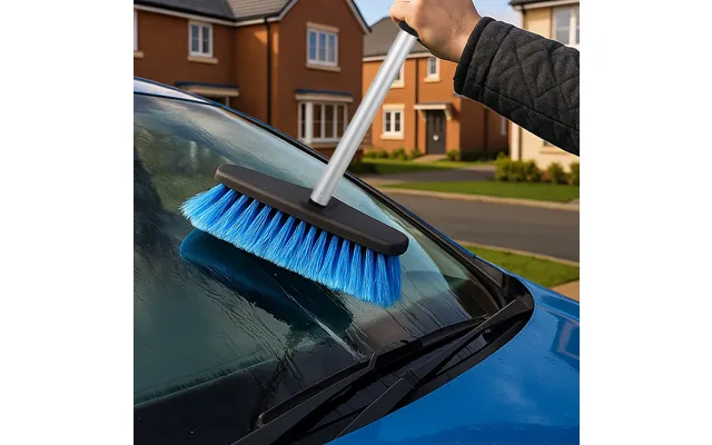1.8m De Luxe Telescopic Car Wash Brush With Rubber Squeegee product image