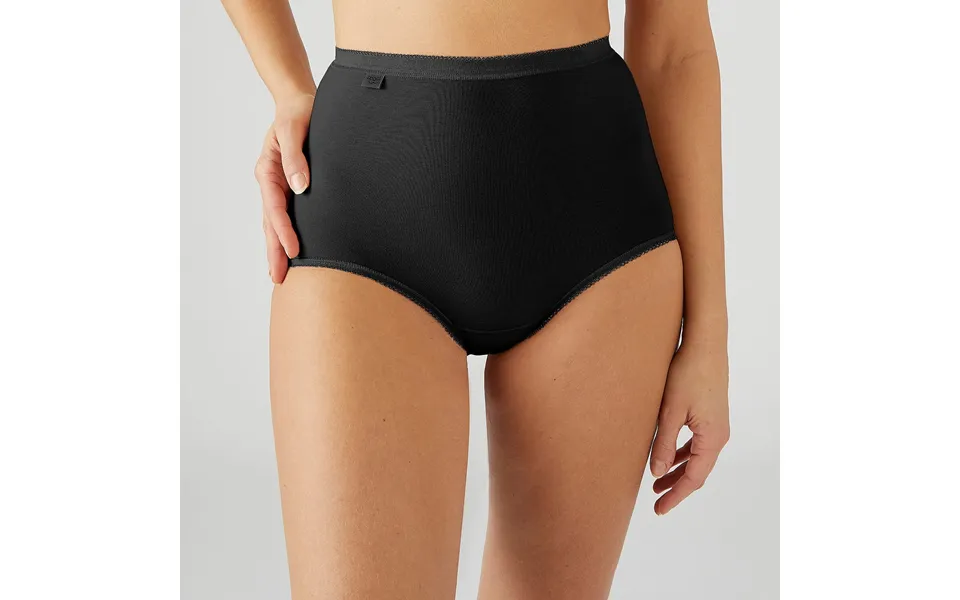 26 Black 6 Pk Sloggi Basic Maxi Briefs