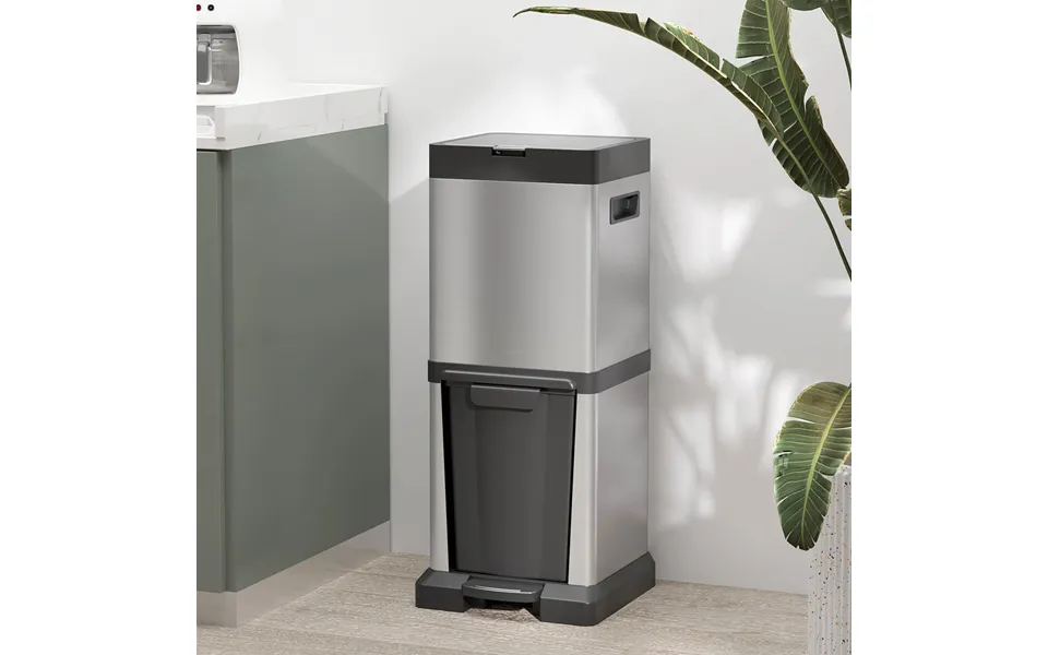 34l Double Kitchen Pedal Bin
