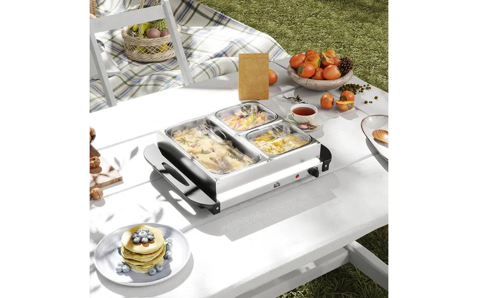 4.5l Electric Buffet Server W 3 Trays