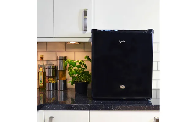 47 Litre Counter Top Fridge With Lock Black