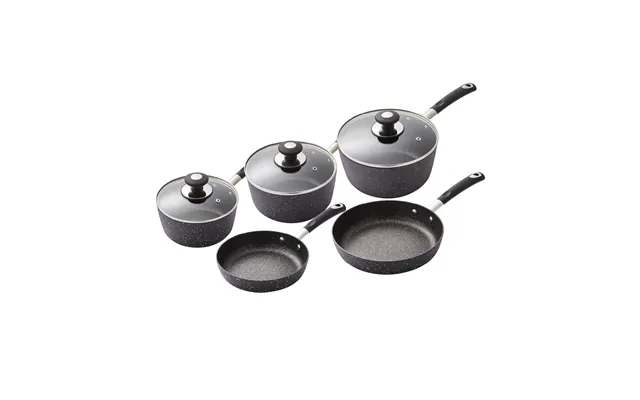 5 Piece Pan Set Black