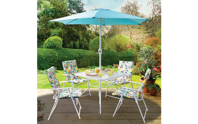 6pc Summer Meadow Table And Chair Set With Parasol product image