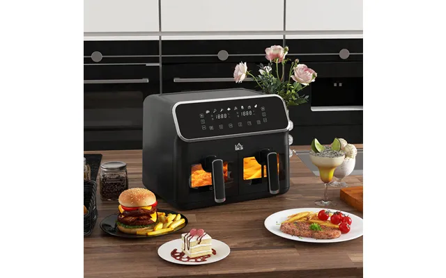 8l Dual Basket Air Fryer Black Silver product image