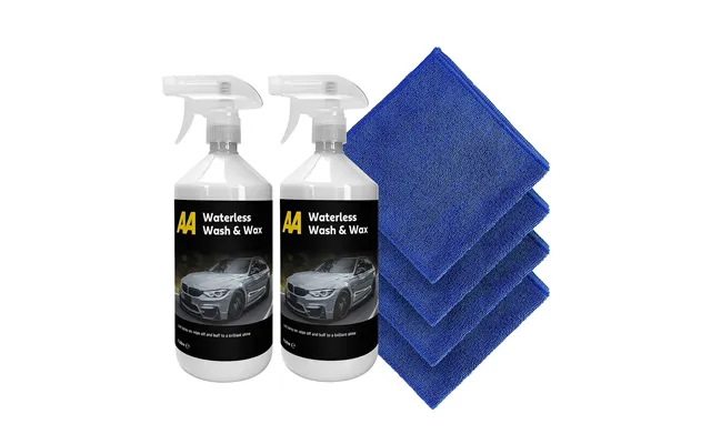 Aa Waterless Wash And Wax With Carnauba Wax 2 X 1l 4 X Mf Cloths product image