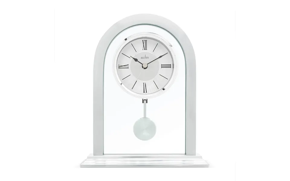 Acctim Colney Pendulum Mantel Clock Silver