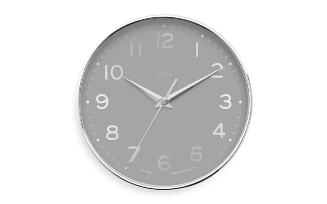 Acctim Rand Small Wall Clock Chrome Pigeon Grey 20cm