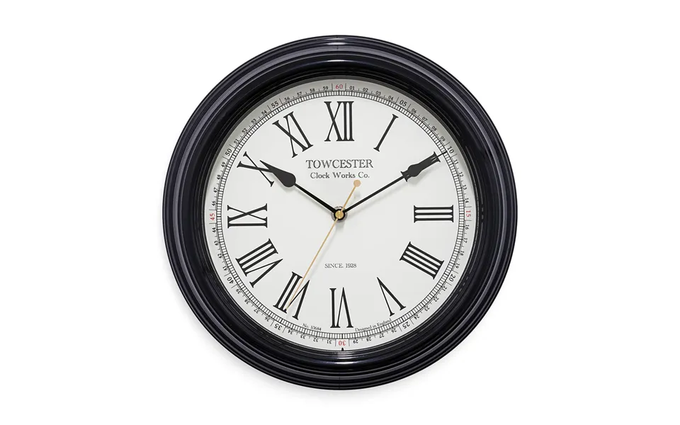 Acctim Redbourn Wall Clock Black 30cm