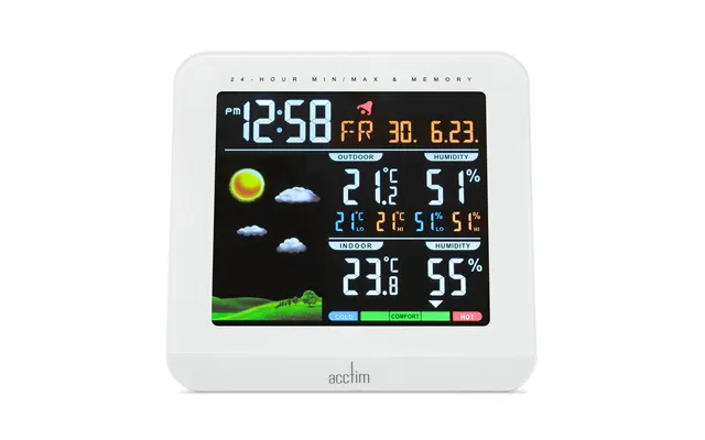 Acctim Wyndham 6 In 1 Digital Weather Station White