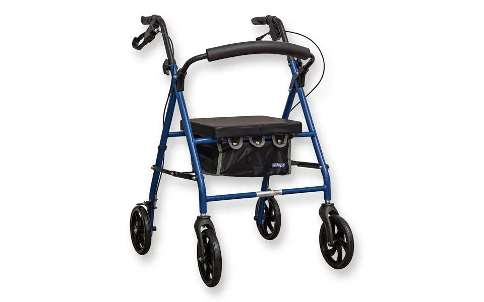 Aidapt Four Wheeled Rollator With Bag Available In Blue
