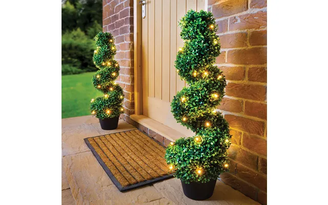 Artificial Pre-lit Tree H80cm - Topiary Swirl Tree product image