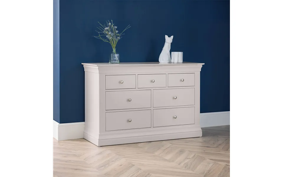 Beaumont 4 3 Drawer Wide Chest Grey