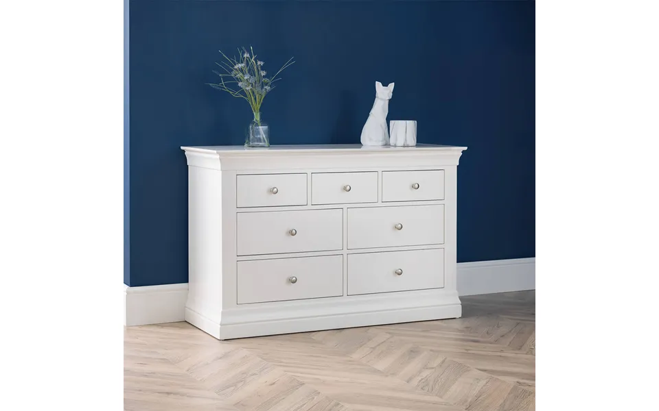 Beaumont 4 3 Drawer Wide Chest White