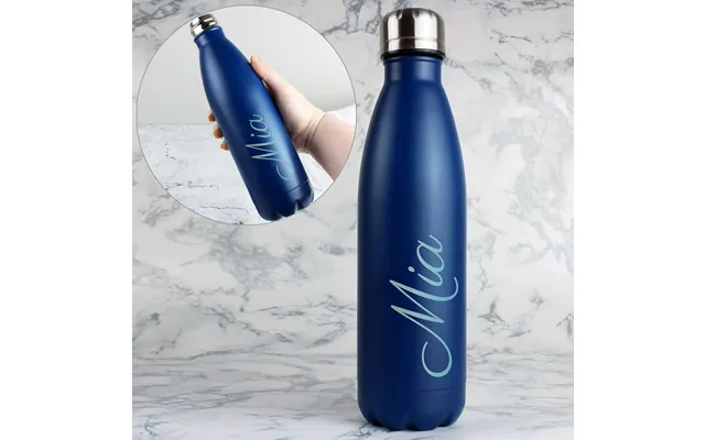 Blue Metal Insulated Drinks Bottle Perso