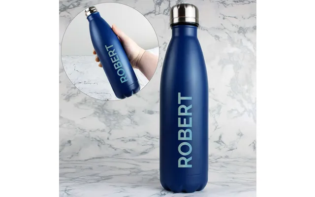 Blue Metal Insulated Drinks Bottle Perso
