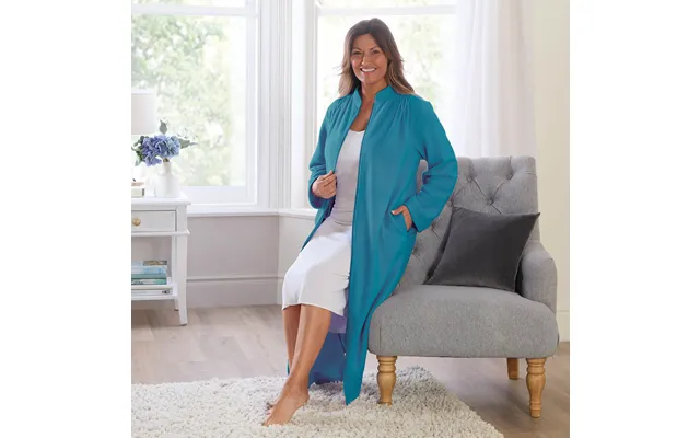 Blue-xl-zip-fleece-dressing-gown product image