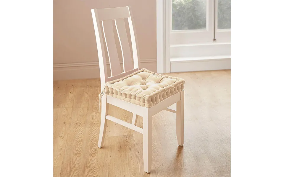 Booster Cushion For Dining Chair Spring-back Foam Cream L39cm X W39cm X D7