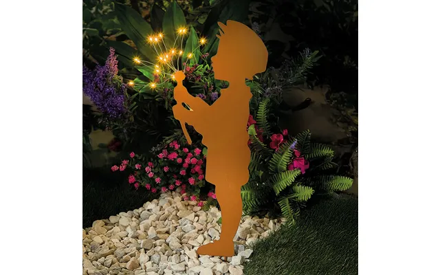Boy With Sparkling Lights Dandelion Stake product image