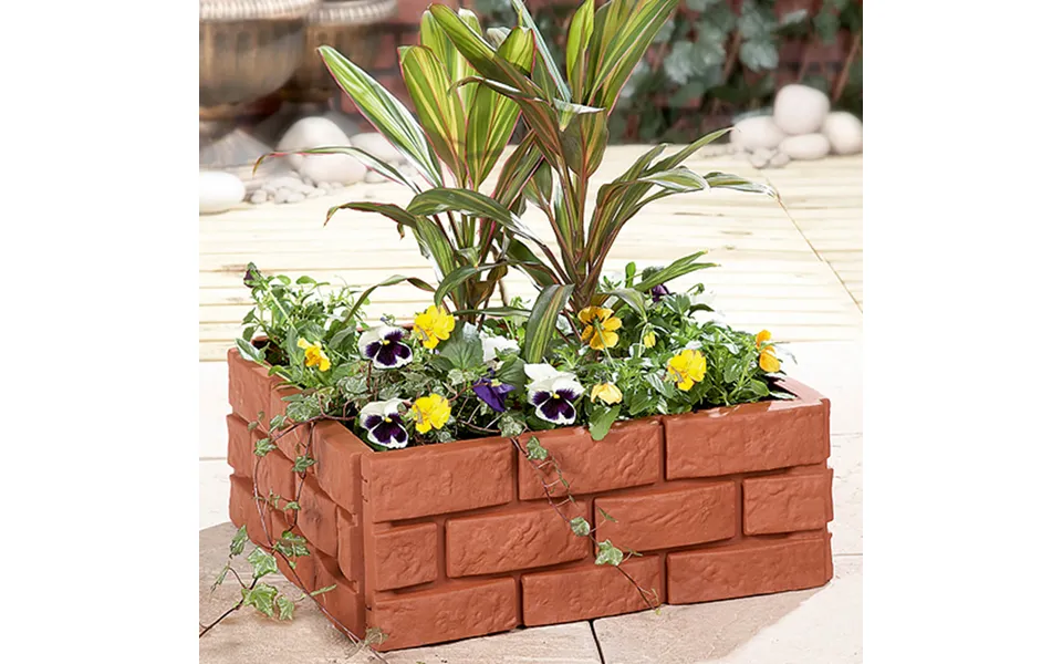 Brick Effect Garden Border Set Of 4