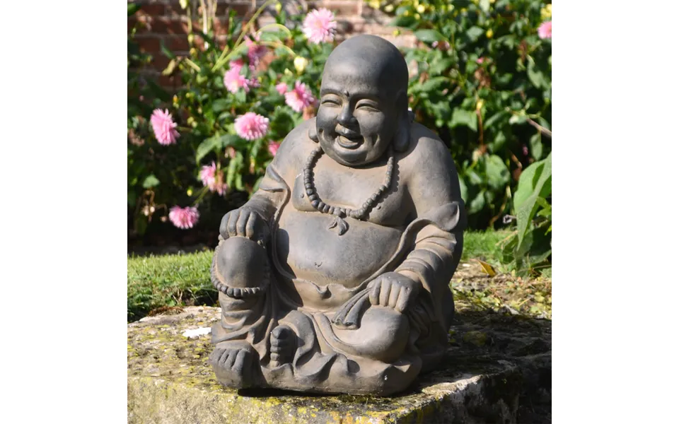 Buddhist Monk Sitting 43cm Rust Effect