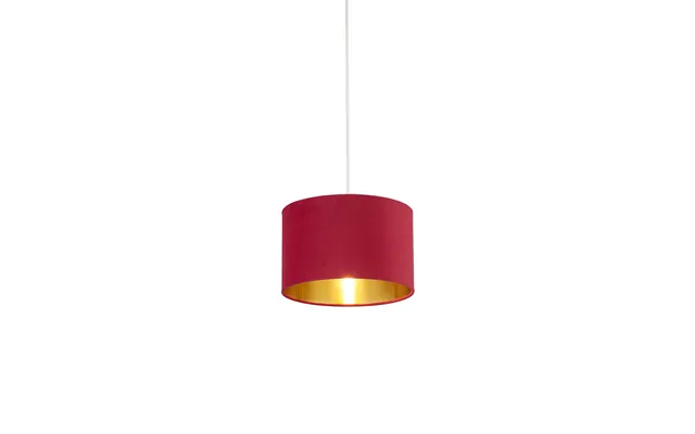 Burgundy Velvet Drum Shade & Gold Inner 28cm product image
