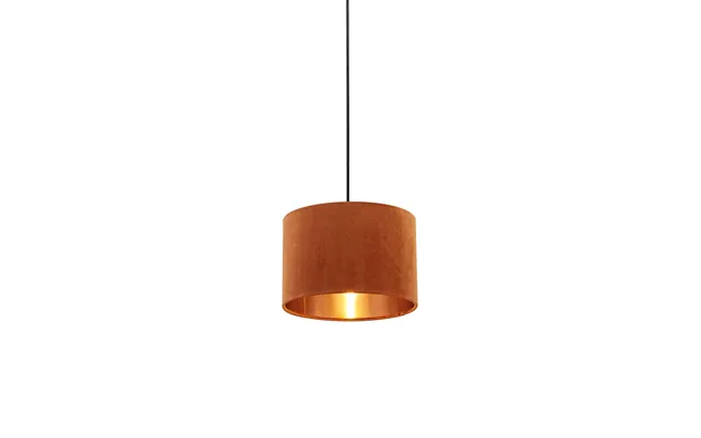 Burnt Orange Velvet Drum Shade 30cm product image