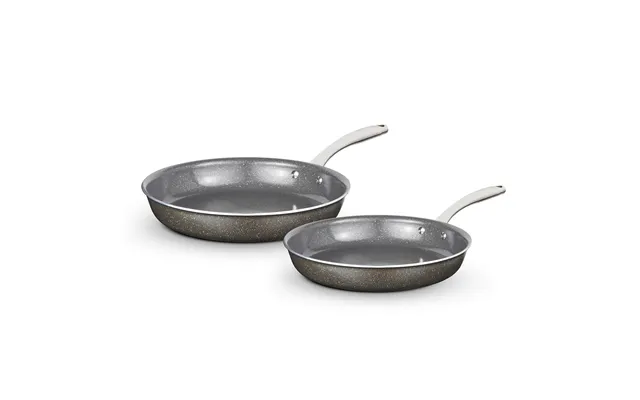Cerastone Pro 2 Piece Frying Pan Set Grey