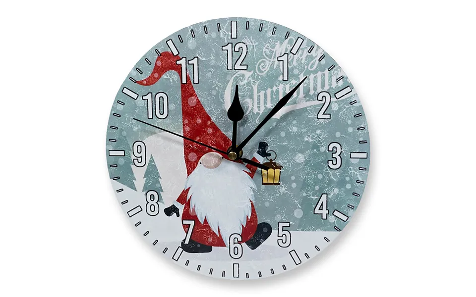 Christmas Gonk Design Festive Battery Operated Wall Clock