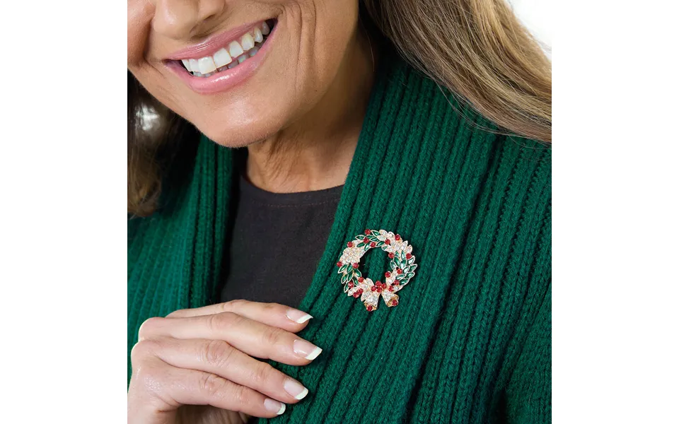 Christmas Wreath Brooch