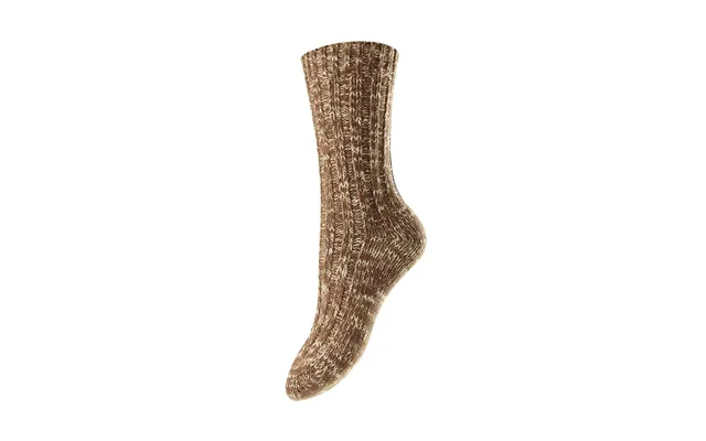 Chunky Knit Rib Brown Marl 4-7 Socks product image