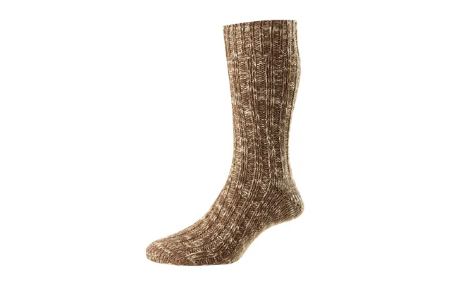 Chunky Knit Rib Brown Marl 6-11 Socks product image