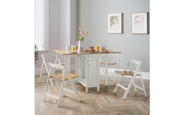 Copenhagen White & Natural Dining Set