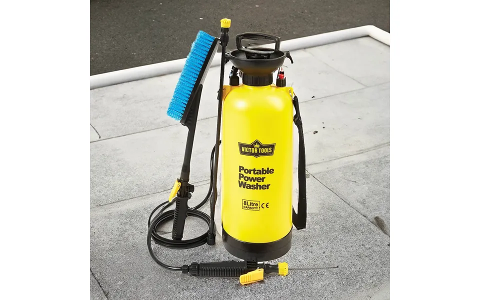 Cordless Power Washer H54cm Xw18cm Xd25cm 8l Capacity With Shoulder Strap
