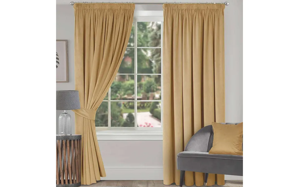 Curtain Tie Backs Pair Gold Machine Washable