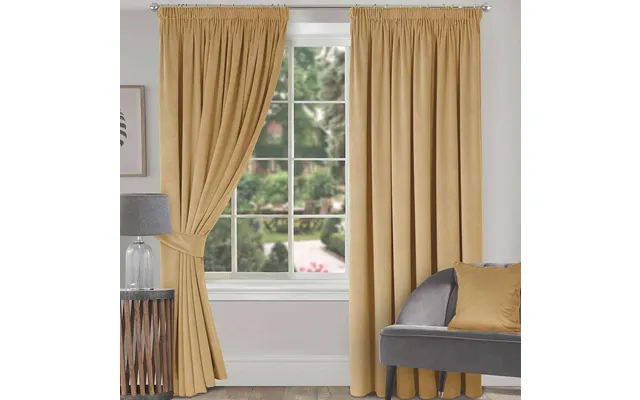 Curtain Tie Backs Pair Gold Machine Washable