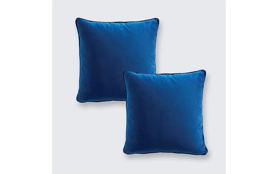 Cushion Cover Navy Velvet 2 Pack W43 Xl43cm