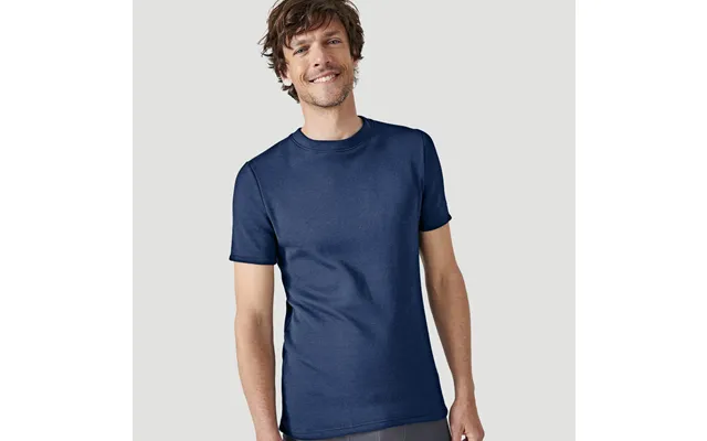 Damart Men's Thermal Intense Warmth Short Sleeved Long-back T-shirt - Navy,