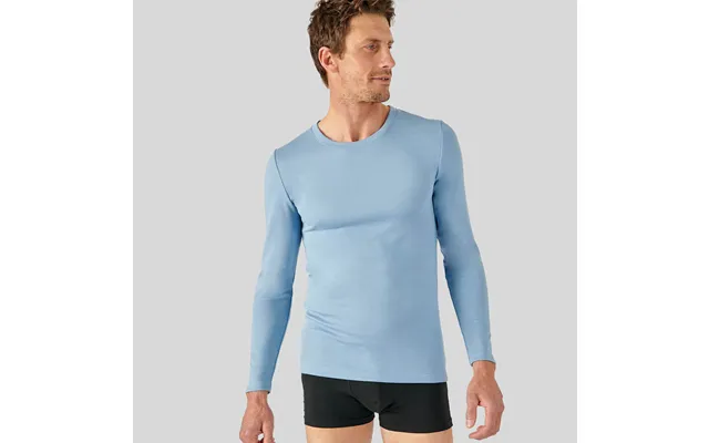 Damart Men's Thermal Medium Warmth Double Face Long Sleeve Vest - White Blue,