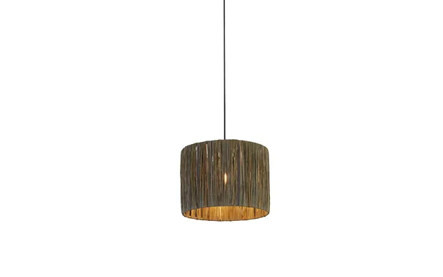 Dark Grey Raffia Shade 25cm product image