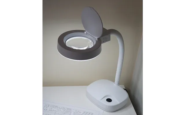 Desktop Fluorescent Gooseneck Illuminated Magnifier With 3.5 Lens
