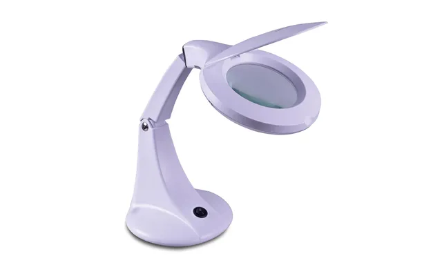 Desktop Led Twin Arm Illuminated Magnifier With 4 Lens