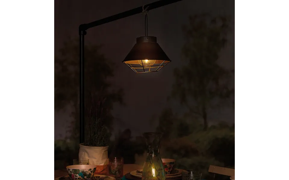 Detroit Solar Steel Wire Hanging Lantern
