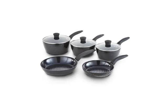Diamo 5 Piece Cookware Set Black