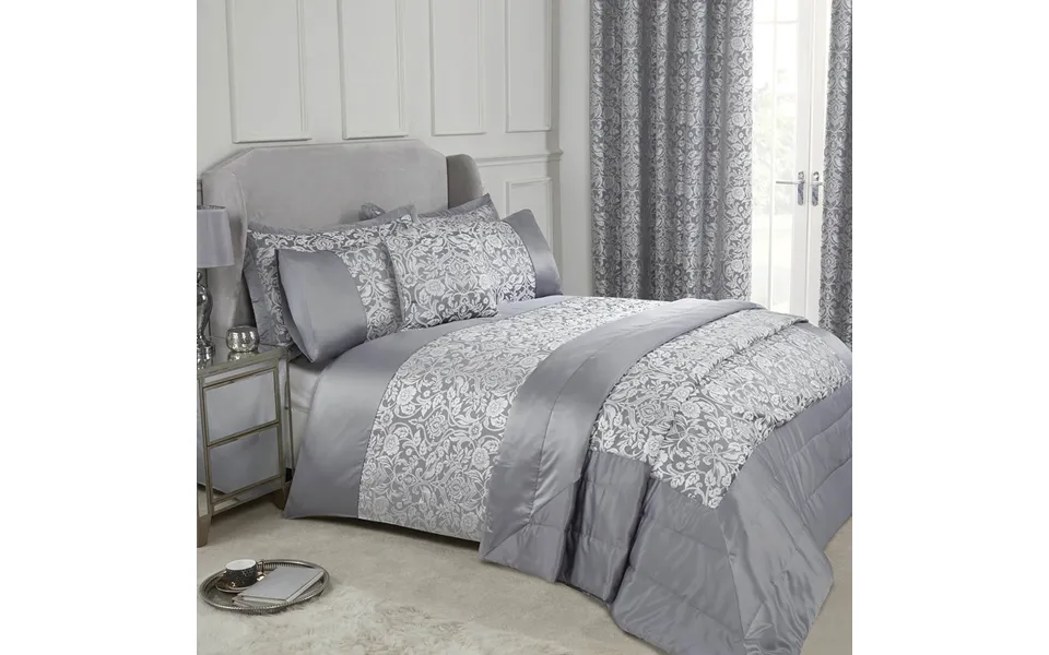 Eden Jacquard Duvet Set Silver