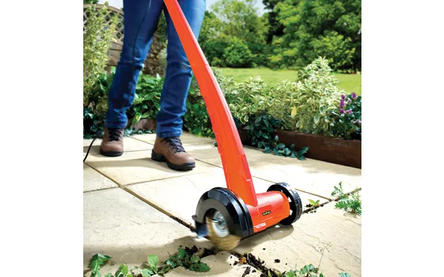 Electric Patio Sweeper Cleaner Orange H111 Xw24 Xd16cm
