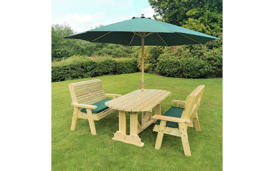 Ergo Table With 2 X 2 Seater Benches