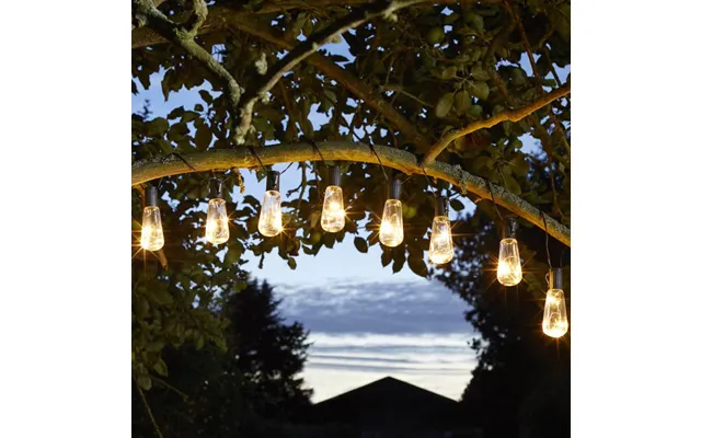 Eureka Vintage Lightbulb Solar String Lights 10 Bulbs product image